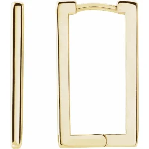 Geometric Hinged Hoop Earrings