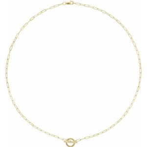Lauren Toggle Link Diamond Necklace